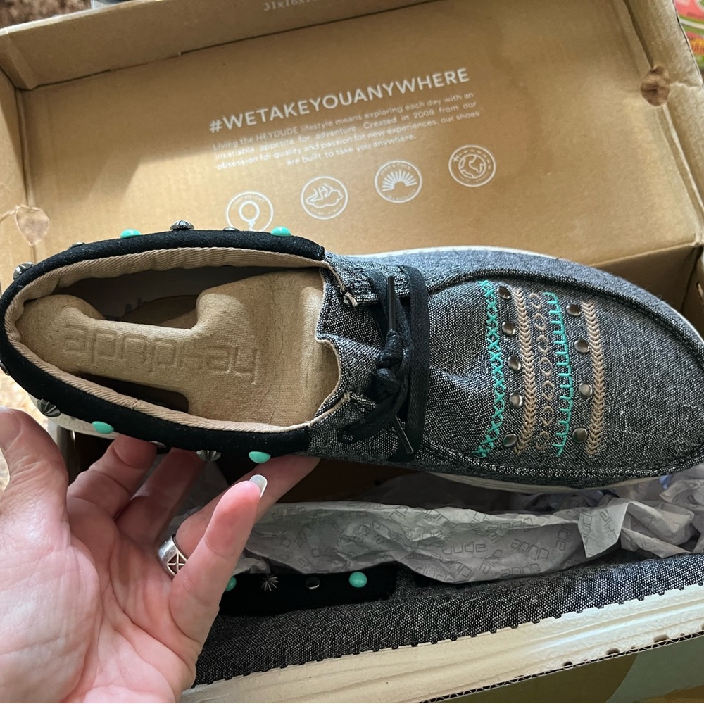 Hey Dude - Wendy Annex Rodeo Black size 10 New